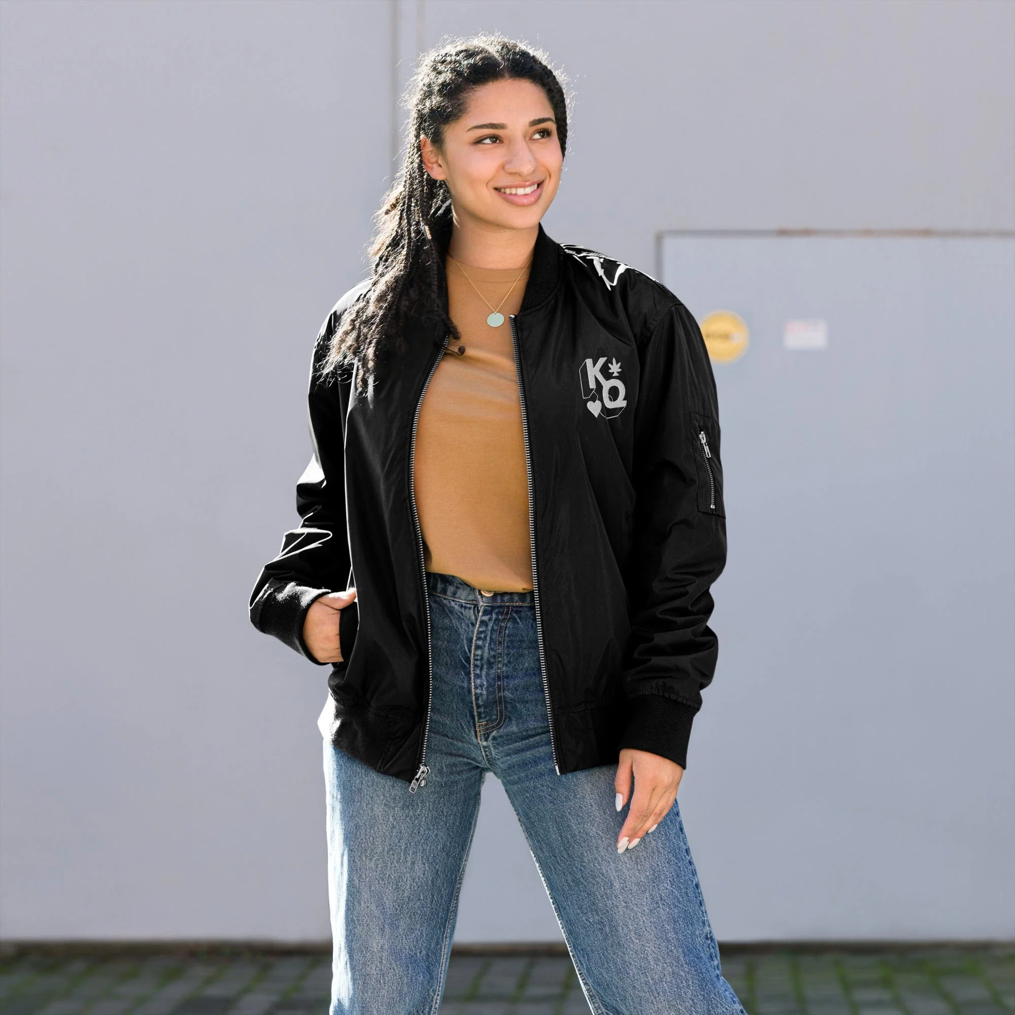 Premium recycled bomber jacket - Image 11